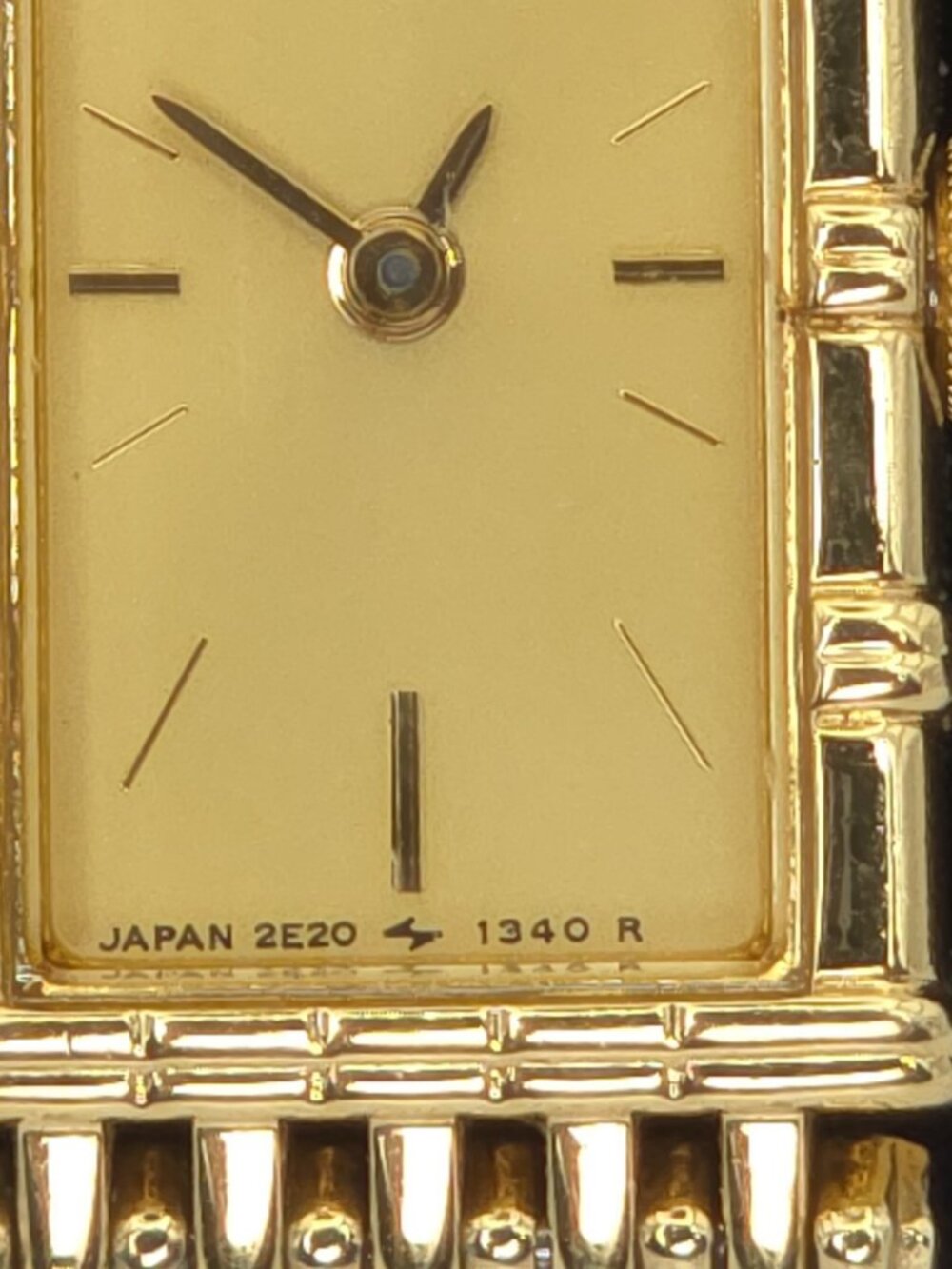 Vtg Ladies Seiko Dress Watch Bamboo Style 2E20-6109 New Battery - Picture 5 of 13